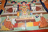 Ladakh - Tikse gompa, painting of the 'Eight Auspicious Symbols' 